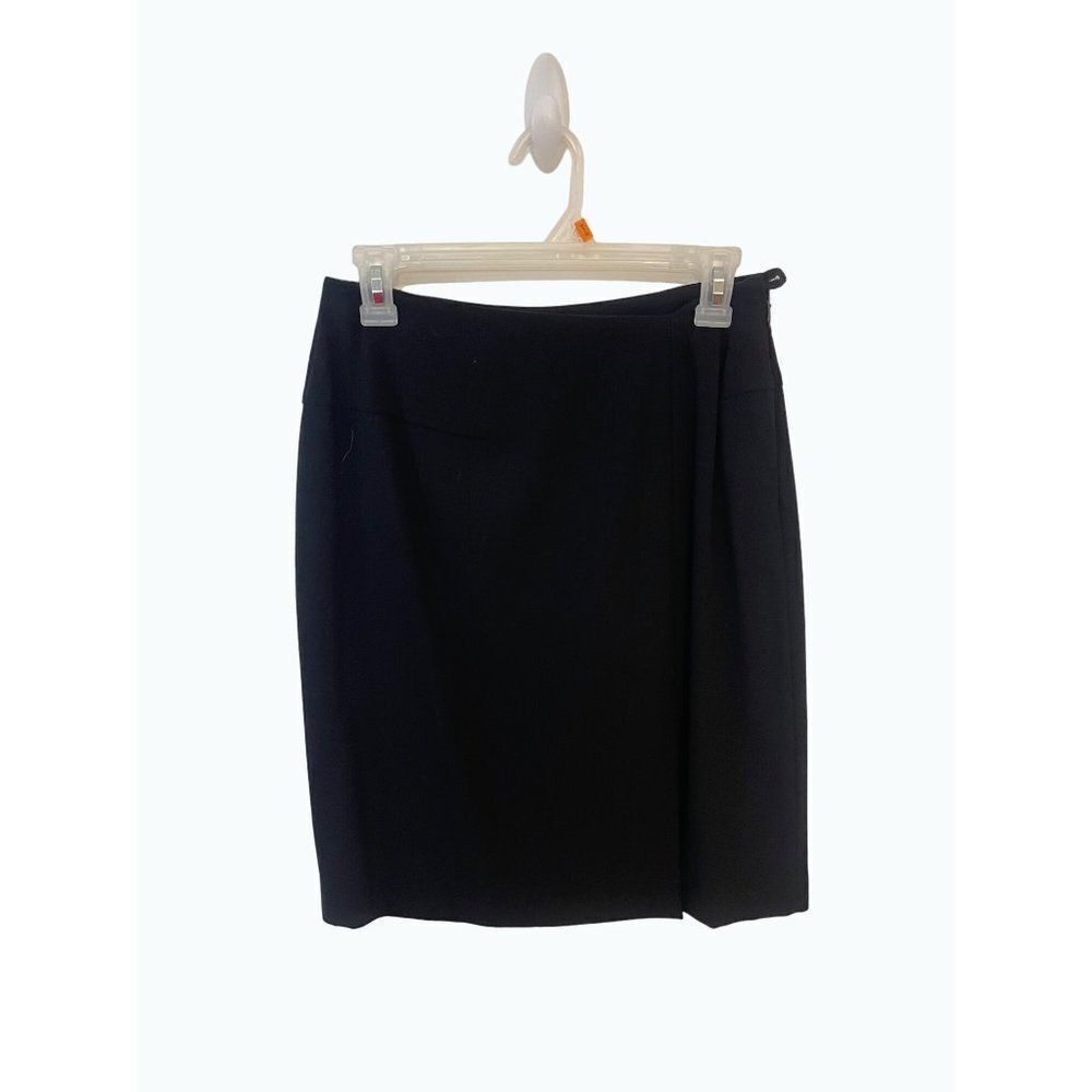 Vintage Giorgio Armani Italy Black Wool Pencil Skirt 44 Fits US size small 4 6